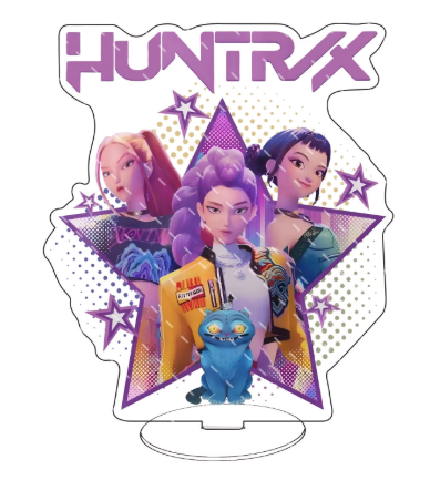 Support déco acrylique “Huntrix – Trio” – 15 cm